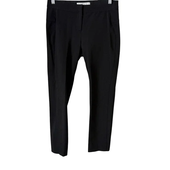 Veronica Beard Stretch Ankle Pants – Size‎ 10 Black Business Casual Vacay Shower - Picture 2 of 8